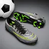 Men Soccer Shoes FG Youth Football Boots Shockabsorbant Futsal Athletic Training Cleat Unisex Sneakers 240105