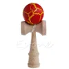 Safety Crack Pattern Toy Bamboo Kendama Wooden Educational Toys Kids Toy 240105