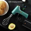 Portable Electric Wireless Food Mixer Handheld Egg Beater 3 Speeds Baking Cake Cream Butter Whipper Kitchen Blender 240105