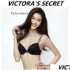 Bragas de mujer de alta calidad para mujer Victorias Secret Alphabet Bra y Panty Set Sexy Lace Lencería Tanga Ropa interior Drop Entrega Appa Dhfct