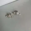 Vivinely Westwoodly Hop Earrings Planet Mode Geplateerd 18k sprankelende diamant ingelegde diamanten oorbellen vrouw