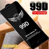 100st 99d Super Strong Clear Screen Protector för iPhone 15 14 13 x 12 mini 11 Pro Max XR XS Max 14Promax Edge Tempered Glass Film