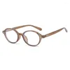 Solglasögon ramar vintage retro glasögon oval form blå ljus som blockerar herr ramglas koreansk stil för kvinnor