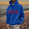 Men's Hoodies Tunic Sweatshirt Zipper Valentine's Day Couple Fun Printed Hoodie Unisex House Slipper Sock