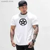 Męskie koszulki jesienne i zimowe trening męski koszulka dna swobodny koszulka T-shirt młodzież fitness szczupły dopasowanie wygodne topy t240105