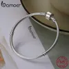 VENDITA SUPERIORE 100 Bracciale rigido in argento sterling 925 con catena a serpente per gioielli da donna di lusso 1722 cm PAS902 240104