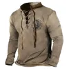 Men's Hoodies 2024 Vintage Spring And Autumn Outdoor Tactical Sweatshirt Cotton V-Neck Military Long Sleeve Top Clothes