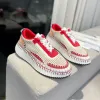 Klasyczna Nama Sneakers Platform zaokrąglone palce buty Rainbow Braid Women Casual Buty gumowe podeszwy Podróżowanie biegiem swobodnym buty chioe cloe