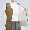 Padding Down Cotton Women Jacket Sleeveless Vest Short Lamb Thickened Top Solid Causal Blazer Autumn Winter Slim Clothes 240105