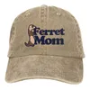 Ball Caps Ferret Mom Trucker Hat Akcesoria Casual w trudnej sytuacji jeansu Cute Dad Casquette dla mężczyzn Kobiety Regulowane