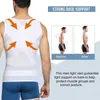 Mens Compression Vest Slimming Body Shaper Shirt Tummy Control Fitness Workout Tank Tops ABS ABDOMEN Underdirts With Hooks 240104