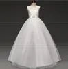 Mädchenkleider elegantes Blumenmädchenkleid Teenager weiße formelle Abschlussballkleid für Hochzeit Kinder Mädchen Lange Kinder Kleidung Tutu Prinzessin DHSPD