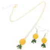 Collana Orecchini Set Orecchini Ananas Gioielli Da Donna Gioielli Per Kit Vintage