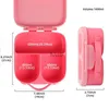 Bento Boxes Bunny Bento Box Kids avtagbar avdelningsdelar Lunch Box Portable Food Container Gift Microwavable Partition Bento Box Dinner Plate YQ240105