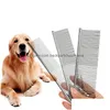 Dog Grooming Pet Stainless Steel Comb Anti Static Cat And Dog Grooming Hair Combs Cleaning Brush Pets Supplies 19X3.5Cm Drop Delivery Dhuyz