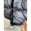 Kış Sonbahar Moda Kadınlar Duck Ceket Aşağı Gevşek Vintage Parka Dış Giyim Tilki Kürk Yaka Ladies Puffer Ceket Kadın 240105