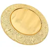 Dinnerware Sets European Style Fruit Plate Round Metal Tray Serving Plates Board Cake Stands Dinner Dishes Platters