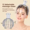 Wireless 12Claws Electric Head Massager Vibration Massage Device Relieve Fatigue Scalp Relaxation Health Care 240104