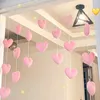 Curtain Cute Door Window Partition Kawaii Heart Shaped Hanging Love Pendant Home Decor Ornaments