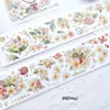 Present Wrap 10m Vintage Plumeria Special Oil Pet Washi Tape Craft Supplies Journal Collage Material DIY för Scrapbooking Dekorativ klistermärke