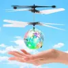 LED Orb Flying Ball Hand Controlled Plastic Spinner Flying Ball Remote Control Toys Hover Mini Drone USB Powered for Kids Adults 240105