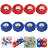 Capuchons de boules, 8 pièces, accessoires de jeu de table, boules coulissantes, équipement, Mini jouets, ballons de football roulants, perles gratuites