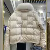 Kış Sonbahar Moda Kadınlar Duck Ceket Aşağı Gevşek Vintage Parka Dış Giyim Tilki Kürk Yaka Ladies Puffer Ceket Kadın 240105