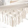 Stor 2 persons hängmatta boho stil brasiliansk macrame fransad deluxe dubbel hängmatta net swing stol inomhus hängande svängleverans 240104