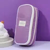 Sac à stylos en tissu composite Macaron, grande capacité ins japonais, étui à stylos multifonction pour étudiants, sac à stylos simple