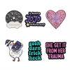 rainbow ghost Enamel Pins Brooches Cute Animal Kids Kawaii Metal Badge For Women Girl Fashion Jewelry