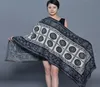 Szaliki szal szalik zimowy ciepło zagęszczenie frędzle kaszmirowy pokaz mody Poncho Cape Womens Pashmina podwójny 2705882