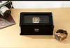 Embers Luxury Wood Grain Watch Box 3 Slots Velure Quartz Mechanical Watch Box Series Storage Box 240104