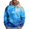 رجال الرجال 3D Cube Sweatshirts Men Geometry Hoodie Print Colorful Hoody Usisex Hip Hop Pullover Fashion Tops عالية الجودة