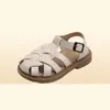 Sandals Boys Roman Cross Strap Simple Korean Cute Covered Toes Sandals 2022 Kids Fashion Summer New PU Allmatch Casual Shoes for 8290576