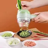 Multifunctional Electric Vegetable Slicer Cutter Fruit Tools Chop Meat Garlic and Wash Dishes Kitchen Gadgets Items 240104