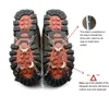 6 Teeth Steel Ice Gripper Spike for Shoes Anti Slip Hiking Climbing Snow Spikes Crampons Cleats Chain Claws Grips Boots Cover 240104