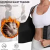 Taille Unterstützung Schweiß Sauna Weste Reißverschluss Korsett Body Shaper Tank Top Für Workout Gürtel Sanduhr Form Atmungsaktiv Elastisch