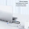 12in1 Type-c Docking Station to Dual HDMI*2 VGA Audio 3.5mm TF/SD Reader RJ45 Ethernet PD Charge USB-C HUB for Laptop Phone Tab 240104