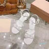 Mode-Fairy-Stil einseitiger Fußring-Perlenschnalle-Kristall mit High-End-Sandalen