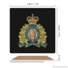 Mattor kuddar bord Royal Canadian monterad - RCMP Ceramic Coasters Square Anpassa matta för rätter Drycker Estetiska droppleverans hem Otev5