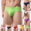 Sous-vêtements sexy hommes bikini bas bugle poche sous-vêtements couleur unie slips taille basse culotte respirant string homme