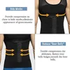 Mens Compression Vest Slimming Body Shaper Shirt Tummy Control Fitness Workout Tank Tops ABS ABDOMEN Underdirts With Hooks 240104