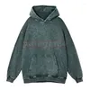 Erkek Hoodies Erkekler Kadın Günlük Moda Yıkama Batik Old Hooded Hoodie Mens Düz Renkli Sweatshirt Boyut S-2XL