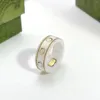 Merkletter keramiek ring voor heren dames planeet ringen modeontwerper extravagante merkletters ring sieraden dames mannen bruiloft Cwuen