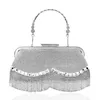 Vrouwen Banket Handtassen Met Diamanten Bezaaide Kwastje Avondtassen Femme Bruiloft Portemonnee Jurk Kralen Party Clutch 240104