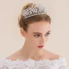 Hair Clips Women Luxury Princess Jewelry Bridal Prom Tiara Wedding Veil Crown Banquet Accessories Headdress