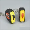 Tape Measures Wholesale Mini Tape Measure Keychain Keyring Measuring Rer Household Tools Customized Logo Drop Delivery Office School B Dhshy