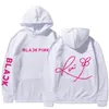 Erkek Hoodies 90'lar Kız Boy Blackpinks Kpop Kore tarzı Y2K Gotik Hip Hop Çift Çift Hoodie Sonbahar Kış Boyu Sleeve Sweater