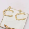 Позолоченные серебряные роскошные брендовые дизайнерские серьги-гвоздики с буквами, геометрические знаменитые женские круглые серьги со стразами, свадебные украшения с круглым бриллиантом 8304