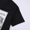 Camiseta masculina luz luxo high-end temperamento manga curta torre eiffel impressão digital solta casual versátil